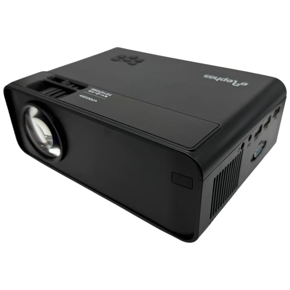 eLephas W13 LED Projector Keystone Focus USB HDMI VGA AV‎ Ports Black
